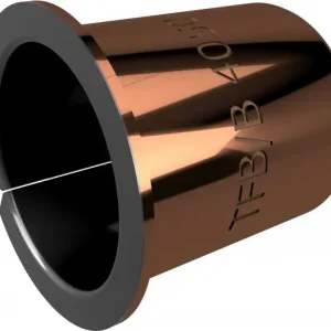 Cilinderbus met flens - Lagerbus - Glijlager - TEF-MET/B - Sinter Brons / PTFE - 18/20/261x17 mm Gereduceerde Prijs