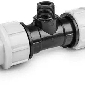 Beste Prijs Draad t-stuk voor PE/tyleen - 40mm x 1-1/4” buitendraad - 16 bar
