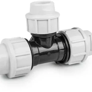 Actieprijs Verloop t-stuk voor PE/tyleen - 25x20mm - 16 bar