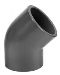 Druk PVC knie 45gr - 50mm - 16 bar Premium