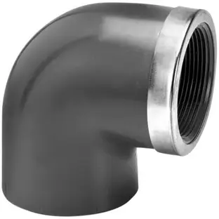 Korting Druk PVC schroefknie 90gr - 32mm x 1” - 16 bar