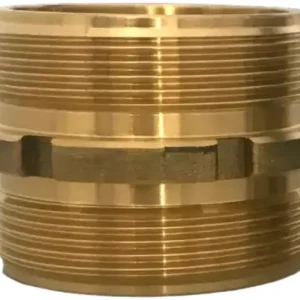 Tankwagenkoppeling dubbele nippel - Messing - 2 Laatste Kans