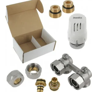 Beperkt Aanbod Bonfix Radiatoraansluitset Radiator aansluitset - CV 16 x 2,0 - muuraansluiting haaks