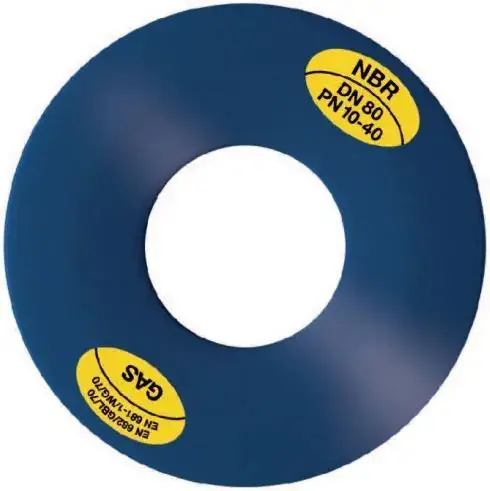 Betrouwbaar Flenspakking - DN1200 - PN1-2,5 - NBR / STAAL- 1220x1290x8