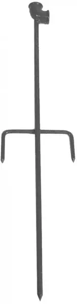 Modern Sproeistatiefsteekpen met dwarssteun - enkel - 3/4” - gepoedercoat staal