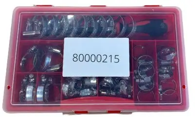 Weekendaanbieding Slangklemmenbox (50ST) MB WORM Staal Verzinkt Bandbreedte 9mm Incl. schroevendraaier