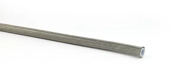 Aanbieding Teflon slang (Glad) - RVS omvlochten - Voedselslang - 5mm (Rol 100m)