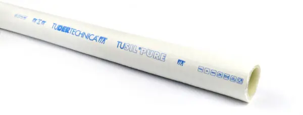 Bestel Nu Silicone slang met spiraal wit - FDA - 38x51mm (Per Meter)