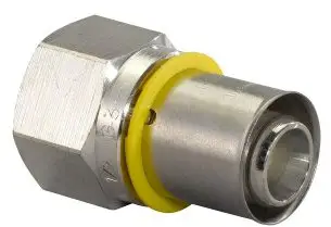 Uponor MLC-G gas koppeling - pers x binnendraad - 32mm x 1 Op = Op