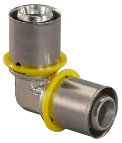 Uponor MLC-G gas persknie 90° - pers x pers - 20mm x 20mm Shop Nu