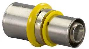 Weekendaanbieding Uponor MLC-G gas perskoppeling verlopend - pers x pers - 25mm x 20mm