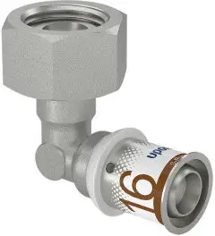 Alleen Vandaag Uponor S-Press Plus schroef knie 90° - Geberit - binnendraad x pers - 1/2" x 16mm - Smart Aqua - messing - Kiwa