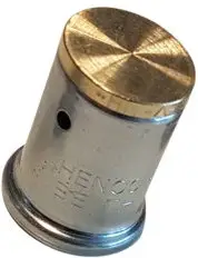 Geld-Terug-Garantie Henco - eindkap - pers - 16mm - messing
