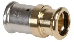 Henco - overgangs koppeling - pers x pers - 20mm x 22mm - messing Exclusieve Aanbieding