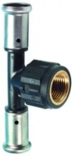 Nieuw Henco - schroef T-stuk 90° - pers x binnendraad x pers - 40mm x 1-1/4" x 40mm - pvdf