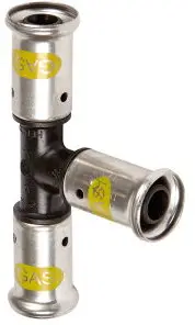 Topkwaliteit Henco - T-stuk 90° - gas - pers x pers x pers - 16mm x 16mm x 16mm - pvdf