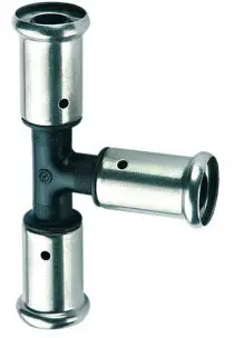 Henco - T-stuk 90° - pers x pers x pers - 50mm x 50mm x 50mm - pvdf Gecertificeerd