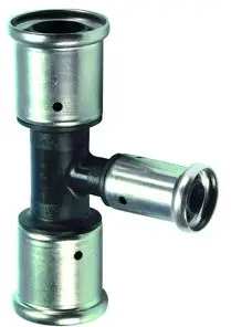 Gecertificeerd Henco - verloop T-stuk 90° - pers x pers x pers - 50mm x 40mm x 50mm - pvdf