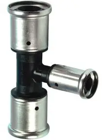 Henco - verloop T-stuk 90° - pers x pers x pers - 26mm x 20mm x 26mm - pvdf In De Mode