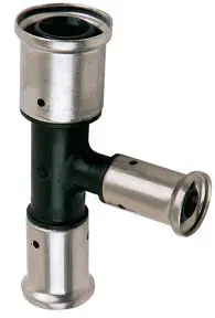 Henco - verloop T-stuk 90° - pers x pers x pers - 26mm x 16mm x 16mm - pvdf Professioneel