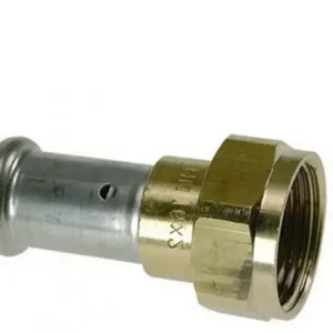 Voordeelprijs Henco - Koppeling - pers x Wartel - 20mm x 1/2" - Messing