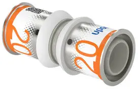 Uponor S-Press Plus koppeling - pers x pers - 20mm x 20mm - ppsu - Kiwa Betaalbaar