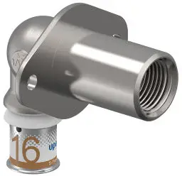 Superprijs Uponor S-Press Plus muurplaat wanddoorvoer - pers x binnendraad - 16mm x 1/2" - Smart Aqua - Kiwa