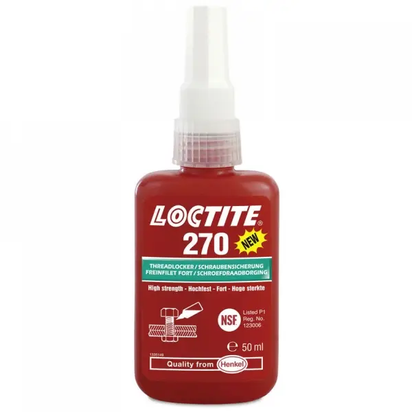 Loctite 270 Schroefdraadborging Sterk (50ml) Hoge Kwaliteit