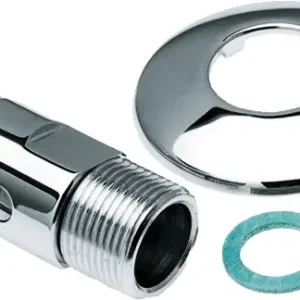 Ambachtelijk Bonfix Sanitaire aansluitkoppeling S-koppeling afsluitbaar 3/4 x 1/2 - met verchroomde rozet en fiberring