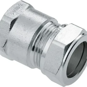 Limited Edition Bonfix knelkoppeling - Schroefbus - 3/4” x 22mm - Vertint Messing