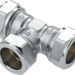 Nieuw Model Bonfix knelkoppeling - T-stuk - 15mm x 15mm x 15mm - Vertint Messing