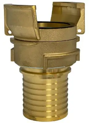 Laatste Versie Guillemin koppeling x slangtule - DN50 x 50mm - Messing