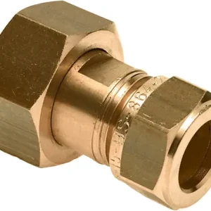 Bonfix 2-delige koppeling - met geborgde neopreenring 3/4 x 15 - wartelmoer x knel Koopje