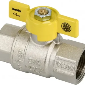 Meest Verkocht Bonfix Gaskraan voor België - vlindergreep bediening 1-1/4" - 2 x binnendraad