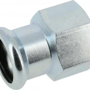 Shop Nu Bonfix Pressfitting staalverzinkt CV Schroefbus 3 x 88,9 - lange binnendraad (RP) x press - (m-profiel)