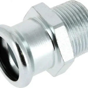 Beperkt Aanbod Bonfix Pressfitting staalverzinkt CV Puntstuk 1/2 x 22 - buitendraad (R) x press - (m-profiel)