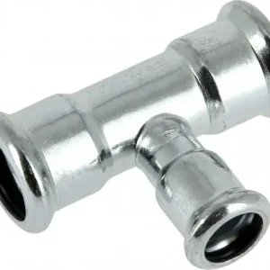 Beste Prijs Bonfix Pressfitting staalverzinkt CV T-koppeling - verlopend 108 x 67 x 108 - 3 x press - (m-profiel)