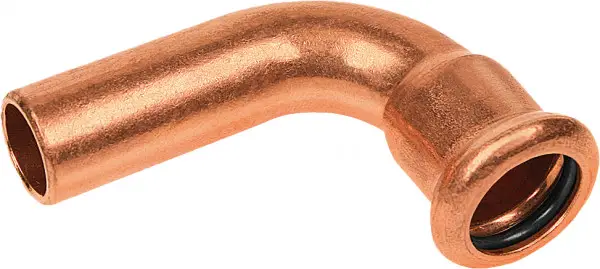 Beste Prijs Bonfix Pressfitting roodkoper WATER Insteekbocht 90° Ø14 x 14 - insteek x press - (m-profiel)