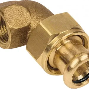 Seizoensaanbieding Bonfix Pressfitting roodkoper WATER 3-delige koppeling haaks 3/4 x 18 - lange binnendraad x press - (m-profiel)