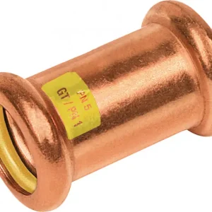 Rechtstreeks Van De Fabrikant Bonfix Pressfitting roodkoper GAS Rechte koppeling 35 x 35 - 2 x press - (m-profiel)