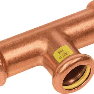 Merkproduct Bonfix Pressfitting roodkoper GAS T-koppeling - verlopend 28x18x28 - 3 x press - (m-profiel)