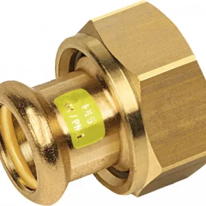 Superprijs Bonfix Pressfitting roodkoper GAS Wartelkoppeling 1-1/4" x 28 - met vlakke dichting - press x binnendraad - (m-profiel)