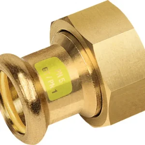 Trendy Bonfix Pressfitting roodkoper GAS 2-delige koppeling 7/8 x 15 - lange binnendraad x press - (m-profiel)