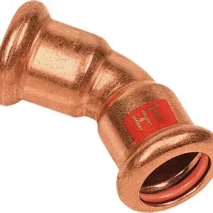 Populair Bonfix Pressfitting roodkoper SOLAR Bocht 45° - 35 x 35 - 2 x press - (m-profiel)