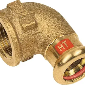 Populair Bonfix Pressfitting roodkoper SOLAR Kniekoppeling 90° 1-1/4" x 35 - lange binnendraad x press - (m-profiel) - 601625