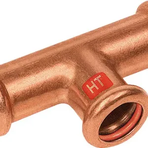 Rechtstreeks Van De Fabrikant Bonfix Pressfitting roodkoper SOLAR T-koppeling - verlopend 42x22x42 - 3 x press - (m-profiel)