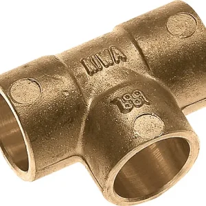 Bonfix Messing soldeerfitting T-stuk 12 x 12 x 12 - 3 x capillair Gratis Retour