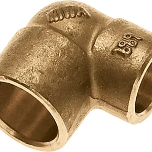 Populair Bonfix Messing soldeerfitting Verloopknie 15 x 12 - 2 x capillair