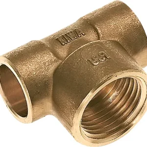 Bonfix Messing soldeerfitting T-stuk 15 x 1/2" x 15 - capillair x binnendraad x capillair Trendy