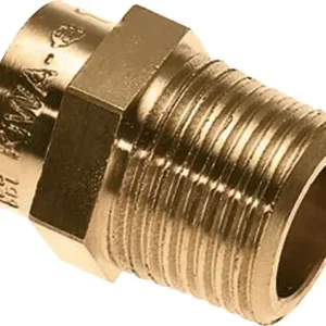 Actieprijs Bonfix Messing soldeerfitting Puntstuk 1/2" x 12 - buitendraad x capillair